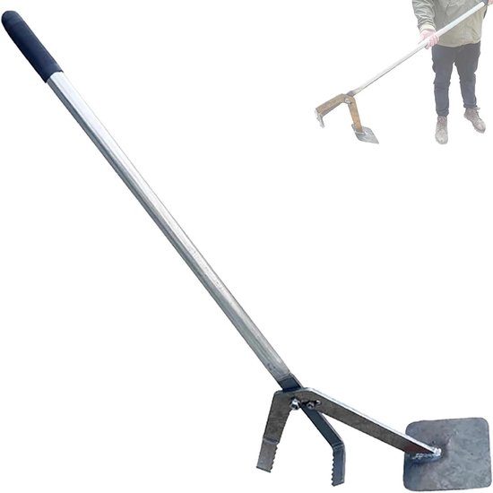 Wortel Trekker - Paalverwijderaar - Tuinonderhoud - Hefboomontwerp - 92 cm - Zilver