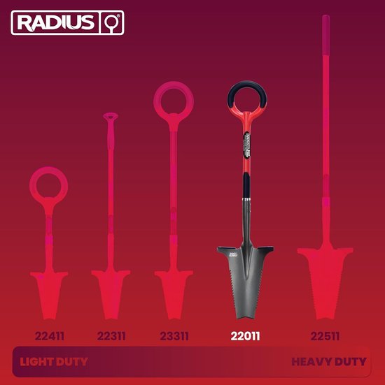 Worteldoder - Tuinschep - 1 stuk - Rood - Sterk van Merkloos	
