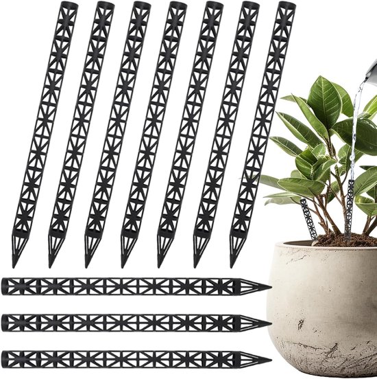 Wortelirrigatie Tool - Drainage Spike - Diepe Wortelirrigatie - Bevordert Gezonde Wortels - 15 of 25 cm - Zwart of Wit van Merkloos	