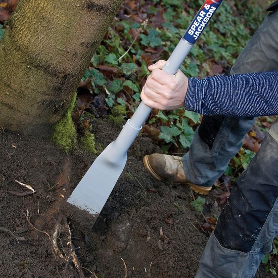 Wortelsteker Carbon - Wortelverwijderaar - Wortels Doorhakken - Versterkte Koolstofkop - 116 cm - Zwart