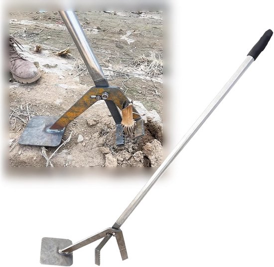 Worteltrekker - Boomtrekker - Onkruid Verwijderen - Moeiteloos Hefboomontwerp - 103 cm - Zwart