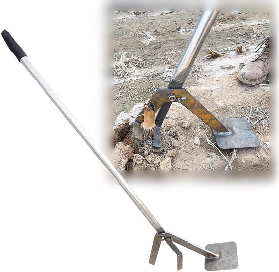 Worteltrekker Gereedschap - Stronkenverwijderaar - Tuin Onderhoud - Hefboomprincipe Ontwerp - 103 cm Lengte - Metaal van Merkloos	