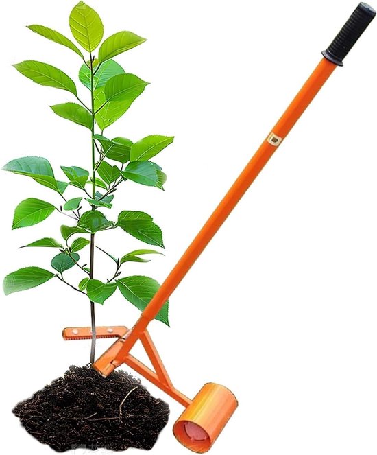 Worteltrekker Tool - Onkruidverwijderaar Tuin - Efficiënt Wieden - Lange Steel Ontwerp - 135 cm Lengte - Grijs