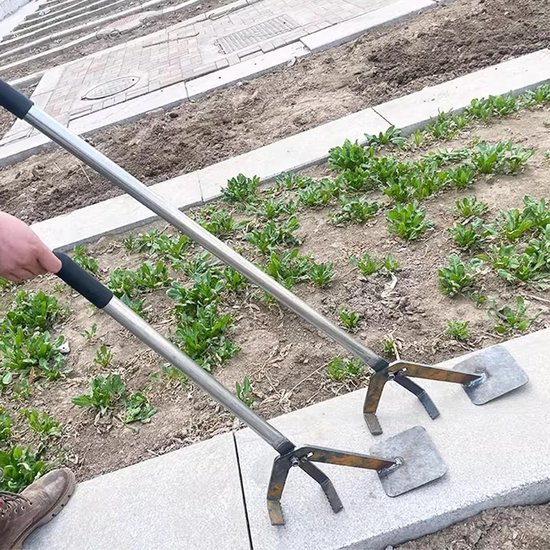 Worteltrekker Zware Doeleinden - Onkruidverwijderaar Stammen - Moeiteloos Wortels Verwijderen - Krachtbesparend Hefboommechanisme - 132 cm - Zwart