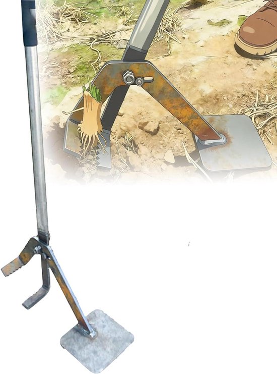 Wortelverwijderaar - Paaltrekker - Bomen Verwijderen - Hefboom Mechanisme - 0-18 cm - Grijs