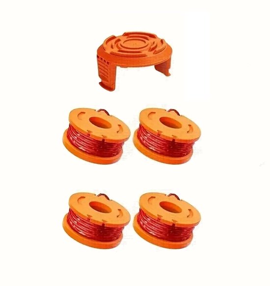 Worx WA0010 Vervangende Grastrimmer Spool, 0,07-Inch Diameter, Hoge Prestatie Lijn met Snelle Installatie voor Worx Grastrimmer van WORX