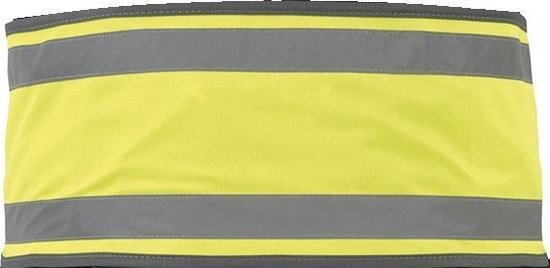 WOWOW Fluo band met reflecterende banden en velcro sluiting van Wowo