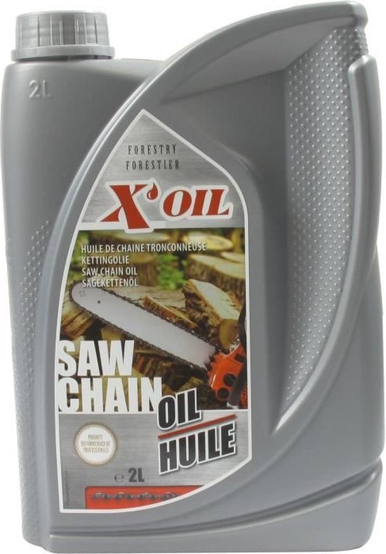 X'OIL 8102317 Zaagkettingolie - 2 liter - Viscositeitsindex 97 - 100mm²/s op 40 graden van X'OIL