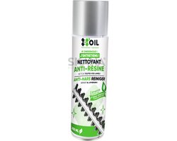 X'OIL antihars- en reinigingsspray met formule op basis van plantaardige olie, voor heggenscharen, snoeischaren. Spuitbus van 200 ml. van X'OIL