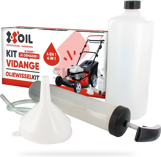 X'oil - Olieafzuigset - gazonmaaiers, bevat 1 pomp, 1 slang, 1 trechter en 1 flacon. van X'OIL