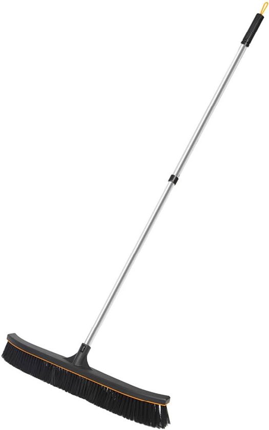 XXL Buitenbezem met Verstelbare Telescoopsteel (tot 176 cm) voor Terras, Tuin en Garage