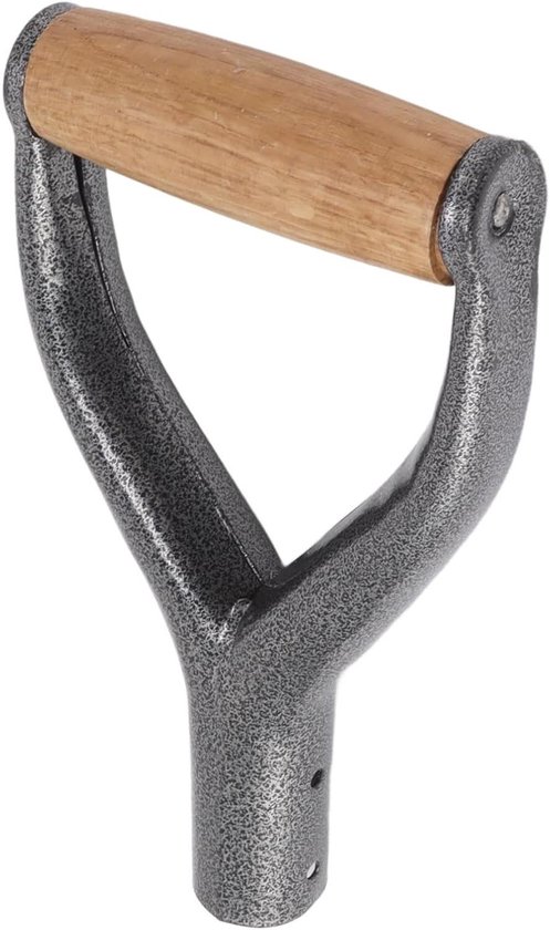 Y-vormig tuingereedschap handvat, 12,22 inch binnendiameter, vervangend spadehandvat met houten handgreep van Merkloos	