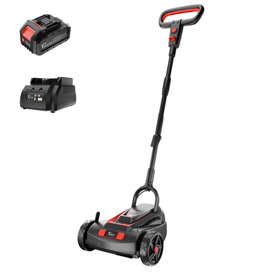 YARDIO Tools® - Grasmaaier Elektrisch - Grasmaaier Accu - Handmaaier - 220mm maaibreedte - 21v incl. 4.0a Accu en Snellader - tot 50m2 - EasyMow 220 - EasyMow220-4.0aBAT van YARDIO Tools®