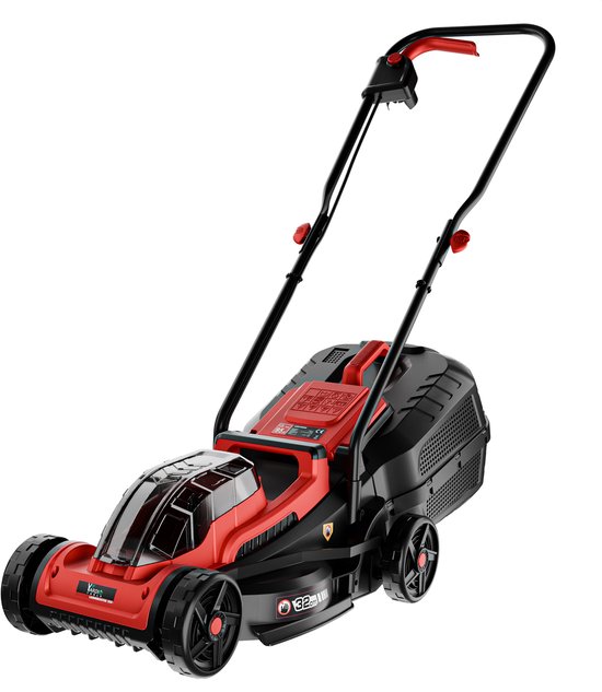 YARDIO Tools® - Grasmaaier Elektrisch - Grasmaaier Accu - Handmaaier - 320mm maaibreedte - 21v Zonder Accu en Snellader - Lawnmaster 320 - LawnMaster320NoBat van Merkloos	