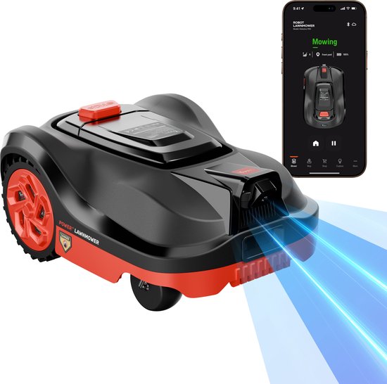 YARDIO Tools® - Robotmaaier - Robot Grasmaaier - Robotico PRO - Tot 1000m2 - Met APP en Camera van YARDIO Tools®
