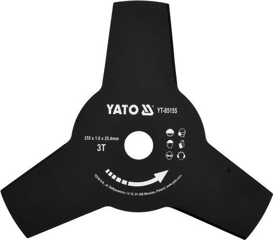 Yato - Bosmaaier Schijf - 255mm - Stalen Mes - Geschikt voor Hoge Grassen van Merkloos	