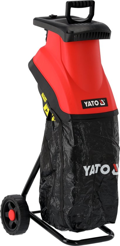 YATO Elektrische Hakselaar – 2500W – Voor Takken tot Ø 45 mm – Met SK5 Stalen Messen & 50L Opvangzak (YT-852370)