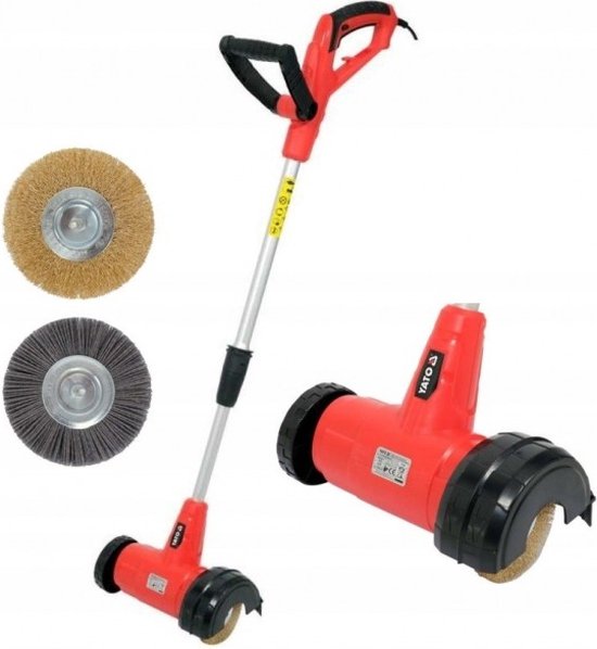 YATO Elektrische Onkruidborstel - Voegenreiniger - 400W - Ø11 cm - Inclusief 2 borstels van Yato