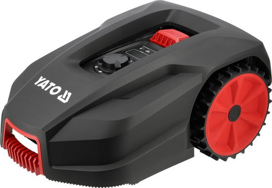 YATO Geavanceerde Robotmaaier – Tot 500 m² – Wi-Fi & Bluetooth App – 20V Li-Ion – Zwevend Maaidek – Regensensor & Diefstalbeveiliging – Inclusief 130 m Begrenzingskabel