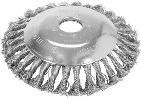 YATO Universele Stalen onkruidborstel Ø15 cm - Asdiameter 25,4 mm