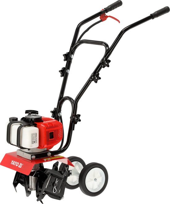 YATO YT-84861 Benzine Tuinfrees - Motorhakselaar - 52 cc (1.97 PK) - Werkbreedte 30 cm - Instelbare Werkdiepte tot 150 mm