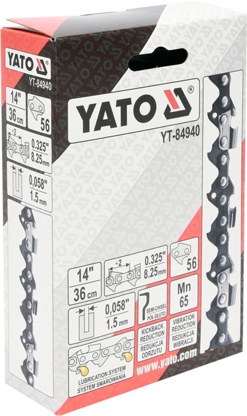 Yato YT-84940 - Zaagketting - 13 inch - 56 Schakels - Snelheid van Snijden van Merkloos	