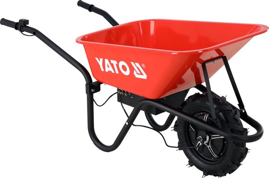 YATO YT-86097 Elektrische Kruiwagen - 500W Borstelloze Motor - Draagvermogen 150 kg - Accu Kruiwagen met Achteruitversnelling - Tot 8 Uur Werktijd - Inclusief Oplader van Yato