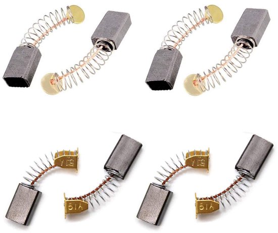 YFaith 8 PCS Motor Carbon Brushes, Universal Carbon Brush, Graphite Carbon Brush, For Electric Motor, Hand Drill, Blender, Electric Tools, Replacement Repair Part (Boxed) van Merkloos	