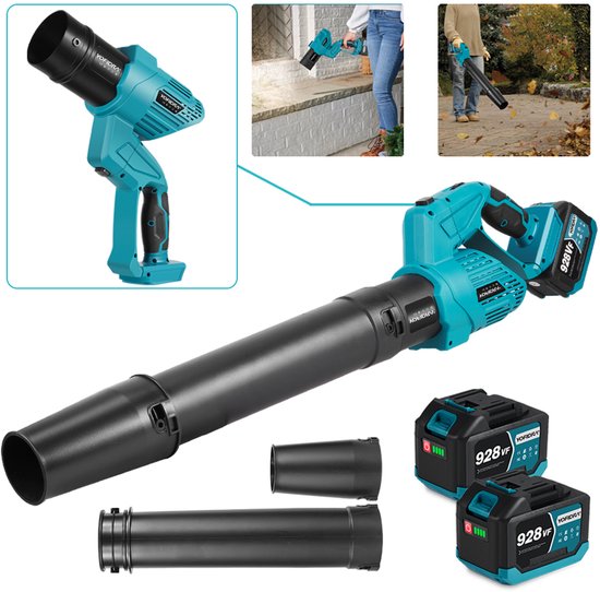 Yofidra Accu-Bladblazer - 2-in-1 Elektrische Stofblazer Luchtblazer - 216 km/h Borstelloze Bladblazer - incl 2x 4.5Ah Accu - voor Het Blazen van Bladeren Autobladeren, Sneeuw, Stof van Yofidra