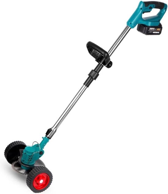 Yofidra – Elektrische Grasmaaier – Draagbaar en opvouwbaar – Grastrimmer - Bosmaaier - 21V Batterij van Merkloos	