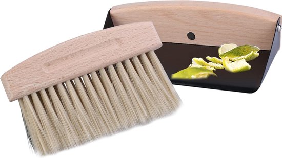 YOYIAG Table Broom and Dustpan Set, Dustpan and Hand Brush, Hand Brush, Wooden Hand Brush, Dustpan, Flour Broom Table Sweeper, Mini Broom Table Brush, Table Brush, Crumb Brush, Wooden Brushes van YOYIAG