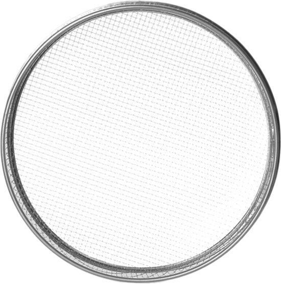 YUGN Tuinzeef Metaal - Diameter 30 CM - Roestvrij Staal - Grondzeef Zandzeef Compostzeef van Merkloos	