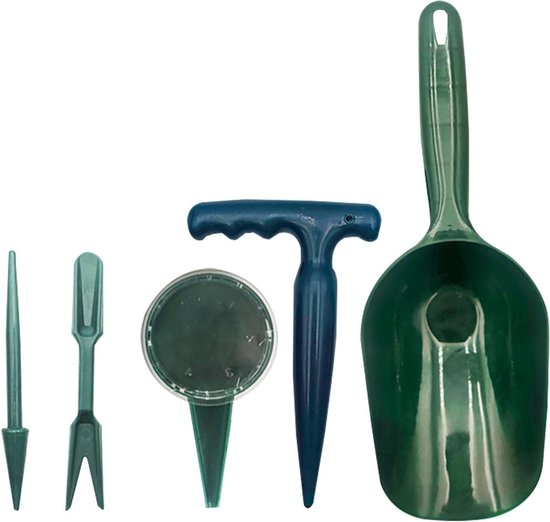 Zaad Dispenser Set - Planten Hulpmiddel - Efficiënt Zaaien - Compleet Gereedschap - 38 cm Lengte - Groen
