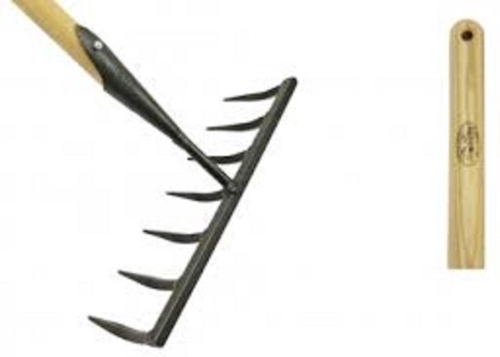 Zaadhark 7-tands de Wit gesmeed steel 170cm van De Wit