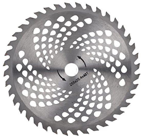 Zaagblad voor grastrimmer, hittebestendig staal met hoge snelheid Meer geaggregeerd snijvlak Bosmaaier Snijschijf Vervanging voor tuinman voor tuin voor grassen van Merkloos	