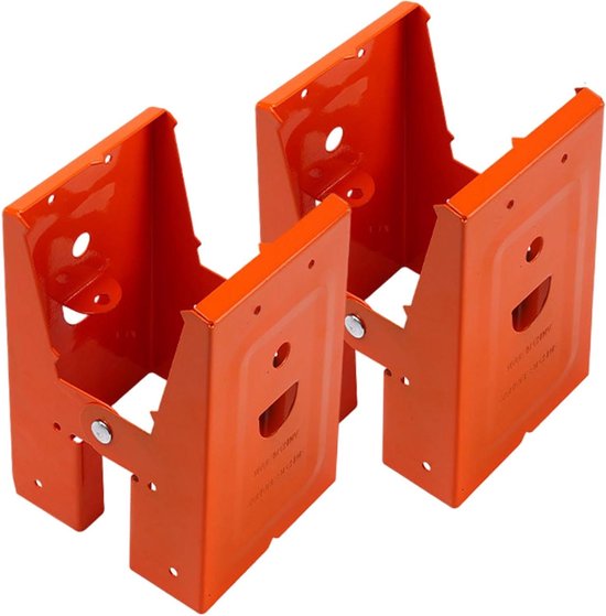 Zaagbok Beugels - Houtbewerkingssteunen - Hout Zagen - Koudgewalst Staal - 2 Stuks - Oranje