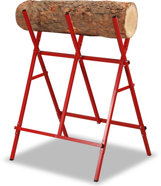 Zaagbok - Max. belasting: 100 kg - werkbok houtzaagbok - ideaal voor kettingzaag van Merkloos	