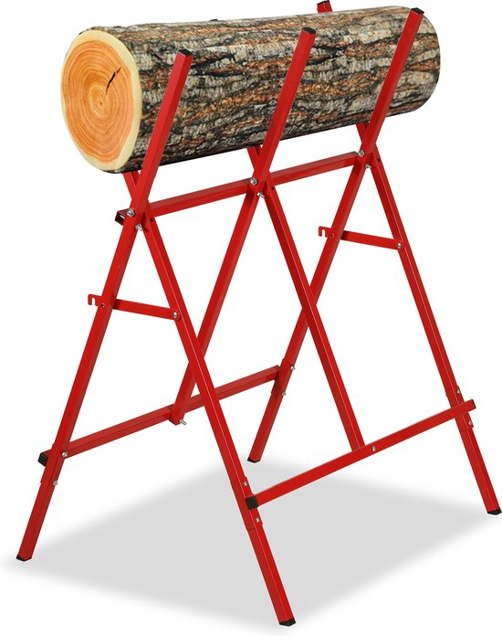 Zaagbok Metalen zaagbok Max. belasting: 100 kg Lengte: ca. 73 cm Inklapbaar zaagbok van Merkloos	