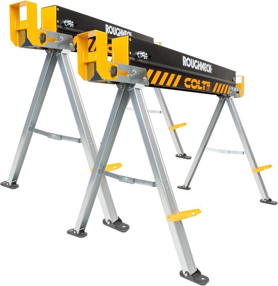 Zaagbok Set - Werktafel Steunen - Houtbewerking Constructie - 500kg Per Stuk - 1000kg Per Paar
