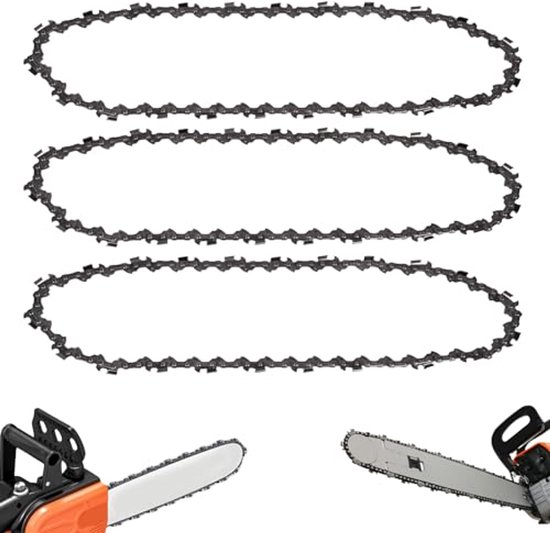 Zaagketting 30 cm - 3 stuks, 3/8 inch LP - Terugslagarme Kettingen voor Kettingzagen van Bosch