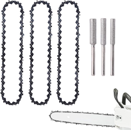Zaagkettingen, 25 cm 3/8 Inch LP 40 Aandrijfschakels 1,1 mm, Terugslagarme Ketting, Compatibel met Makita DUC254Z, Oregon, Einhell-GE-LC 18/25 Li