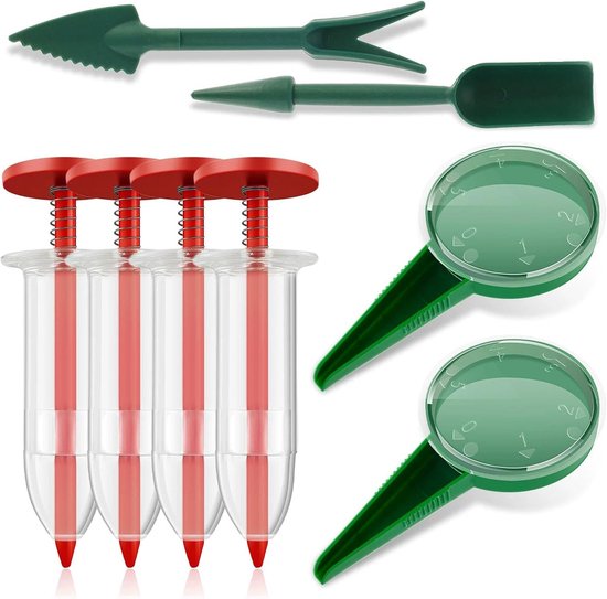 Zaai Gereedschap Set - Zaai Hulp - Planten Zaaien - 8-Delige Set - 18 x 14 x 2 cm