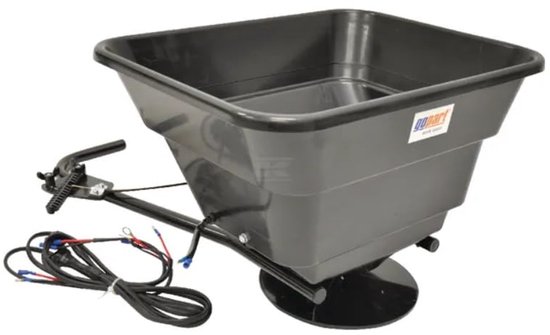Zaaier Aanhanger - Strooier Tuin - Gras Zaaien - Roestvrijstalen Tank - 43.5 Liter Capaciteit - Zwart