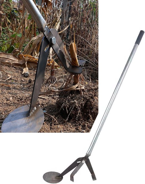Zaailingstrekker Gereedschap - Wortelverwijderaar Stronken - Boomstronken Verwijderen - Ergonomisch Hefboomontwerp - 0-18 cm Klem - Zwart