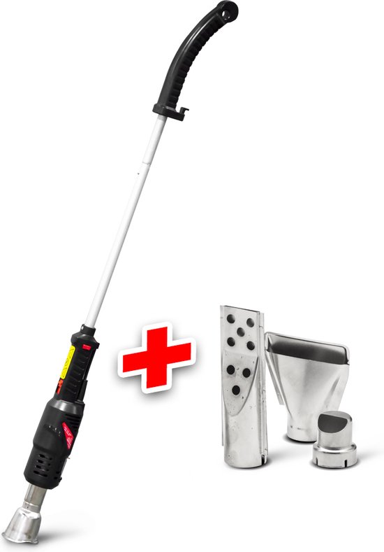 ZAAK. DET2001BBQ elektrische onkruidbrander en barbecue aansteker - Met 4 mondstukken - Maximaal 600 graden ºC - 105 cm - Vaderdag cadeau van ZAAK.