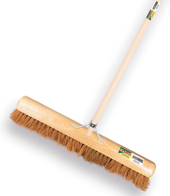 Zaalveger Kokos 40 cm met steel SOLIDE van SOLIDE