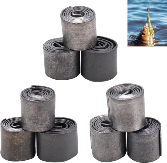 Zacht loodvissen - 9 stuks loodhengelzinkers - gewichten voor takaccessoires - printgewichten - tackle hengelaccessoires - wilde vissen - zeevissen - zilver 9 stuks van Novoprom