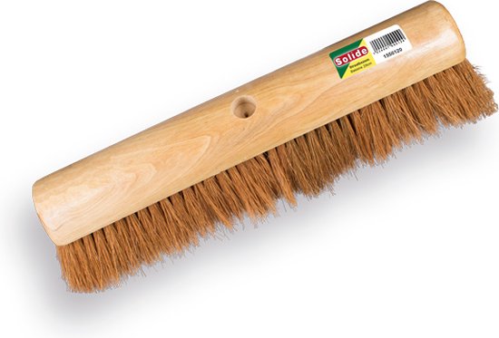 Zachte bezem 40 cm SOLIDE kokos ook wel zaalveger genoemd zonder steel van Talmo