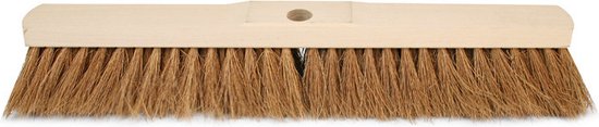 Zachte houten binnenbezem kokos haren 50 cm - Binnenbezems van Talen Tools