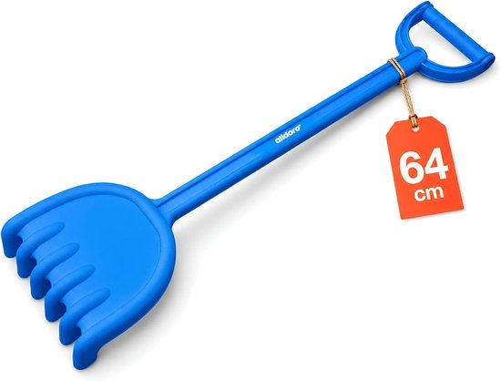 Zandbak hout - Blauw - 64 cm - Kunststof Kinderhark - Voor Buiten Speelplezier
